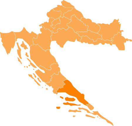 House for sale in Split Croatia : map of Croatia